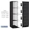 Salsbury Industries 4 Tier Designer Locker, 54"Wx76"Hx21"D, 12 Door, Black 18-24361BLK - alternate 3